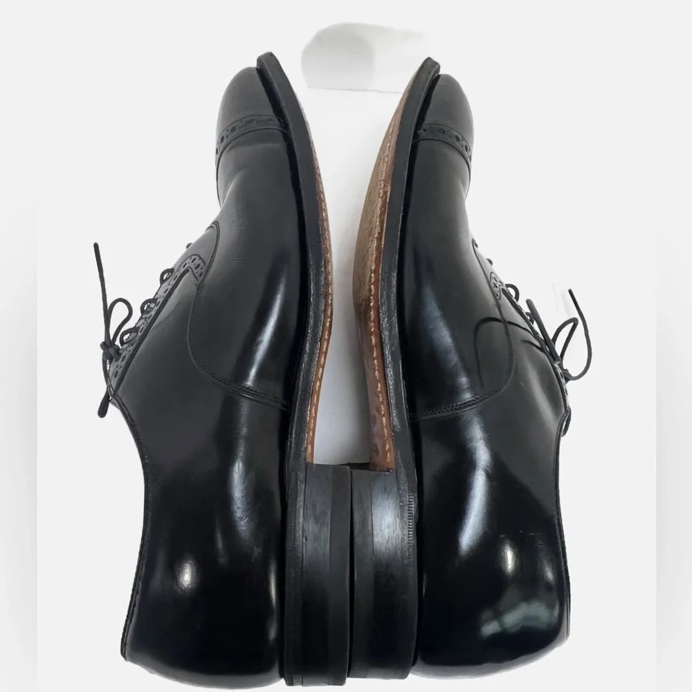 Johnston and Murphy Heritage Collection Black Oxfords Mens size 9